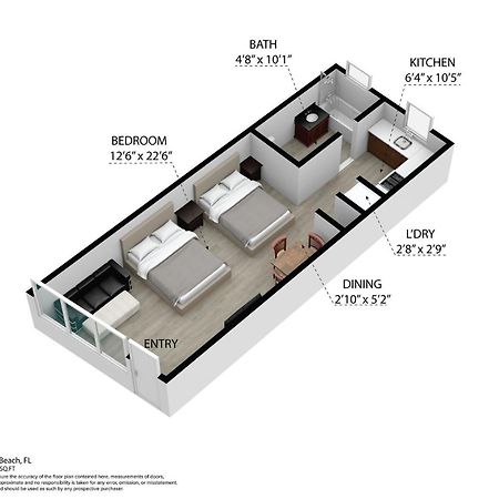 Deco Beachside Apt, W/2 Queen Beds, Washer/Dryer 迈阿密海滩 外观 照片
