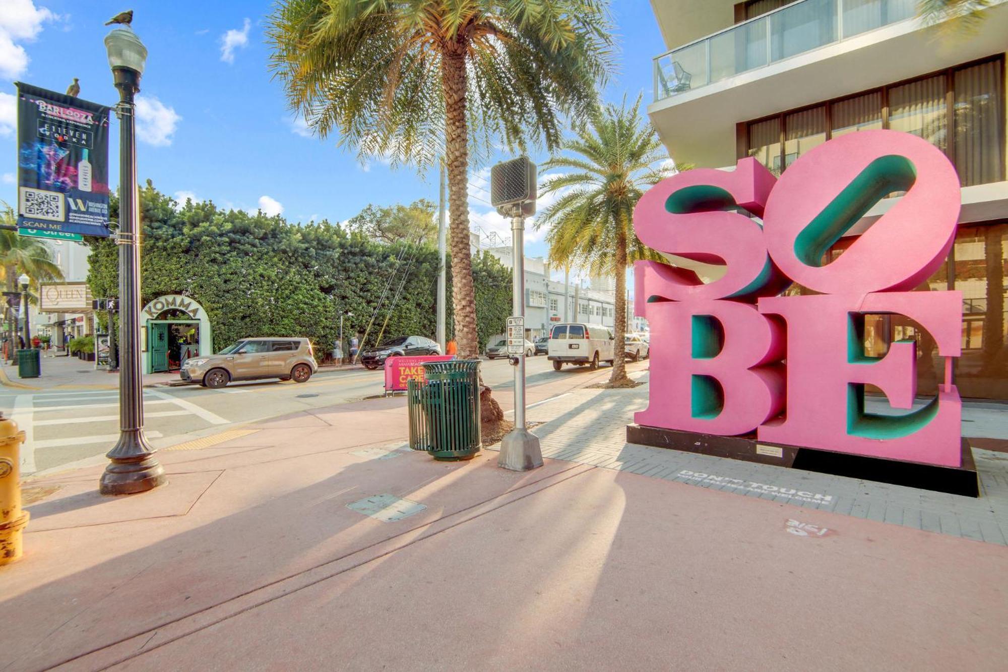 Deco Beachside Apt, W/2 Queen Beds, Washer/Dryer 迈阿密海滩 外观 照片