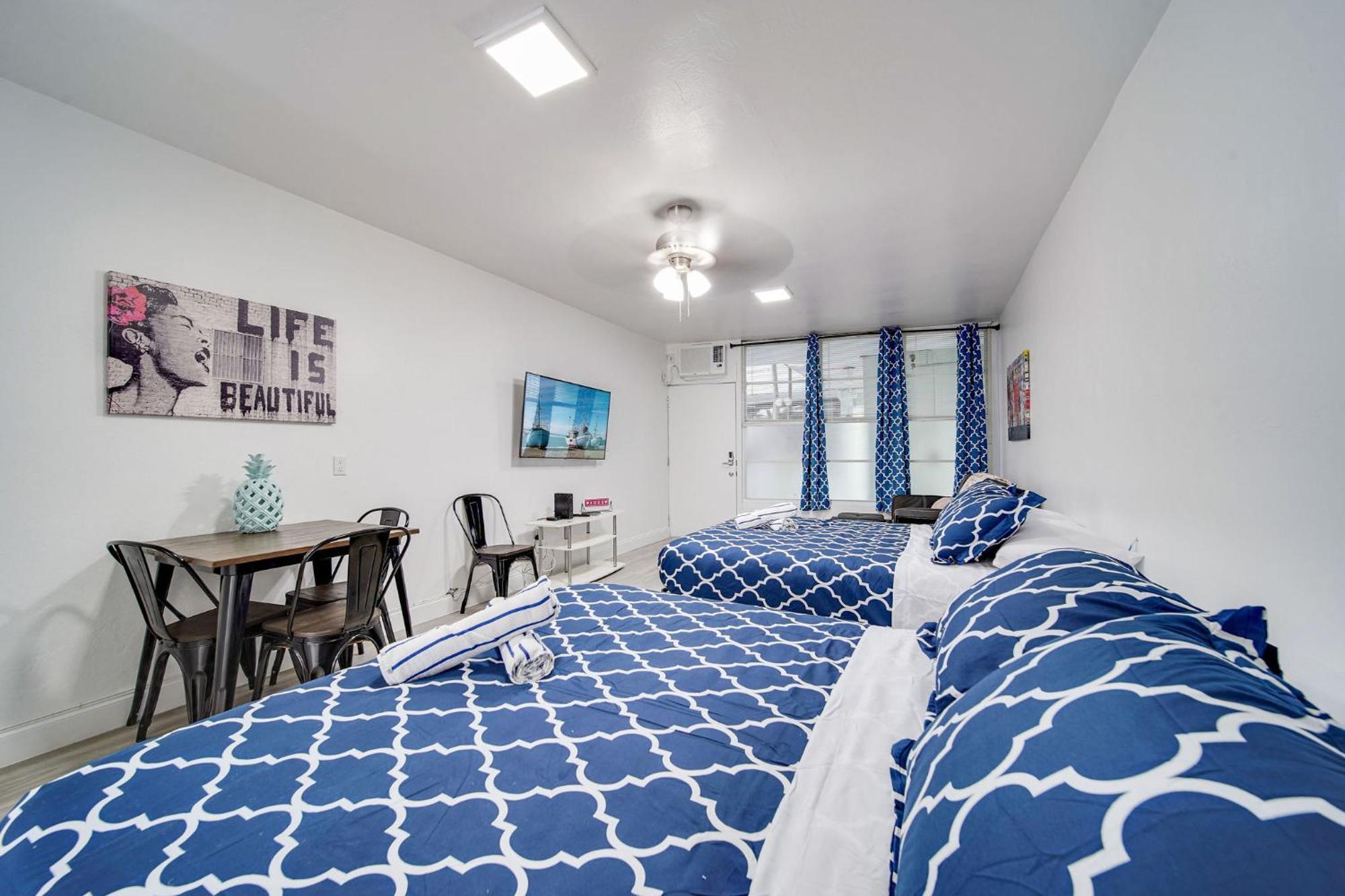 Deco Beachside Apt, W/2 Queen Beds, Washer/Dryer 迈阿密海滩 外观 照片