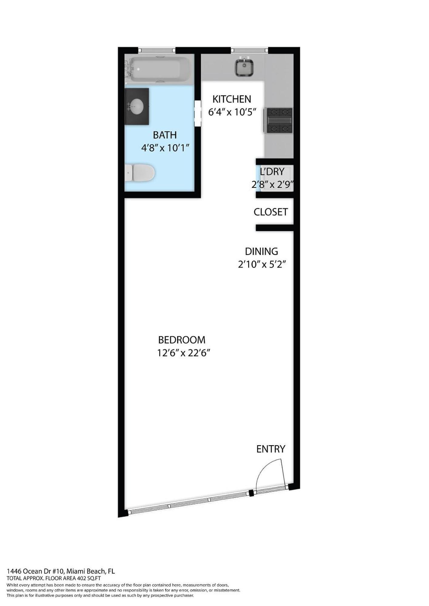 Deco Beachside Apt, W/2 Queen Beds, Washer/Dryer 迈阿密海滩 外观 照片